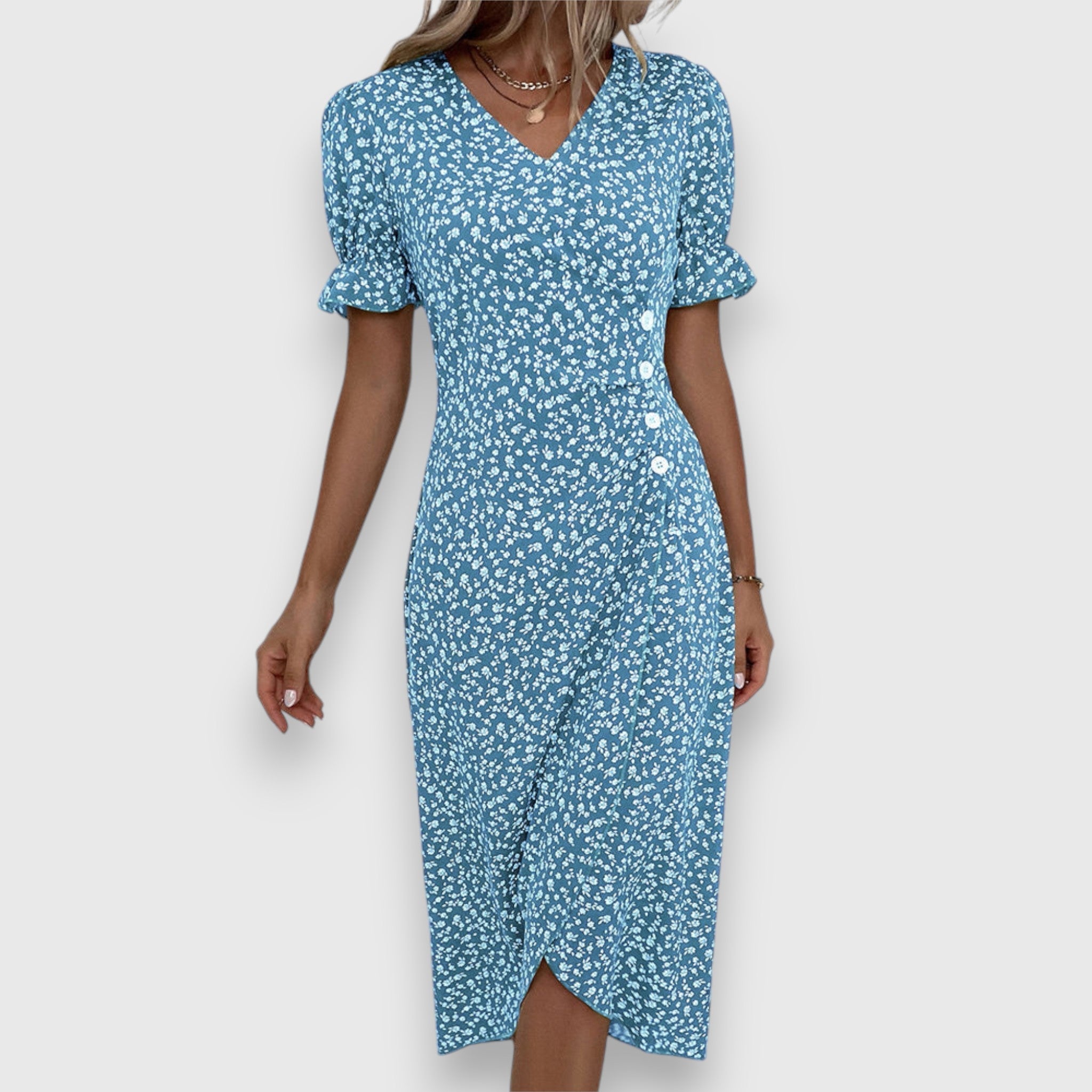 Tessina – Elegantní květinové šaty