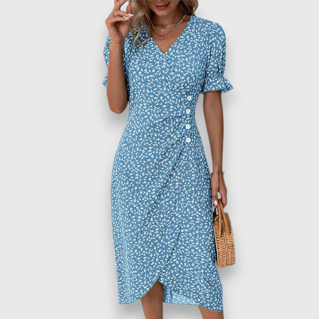 Tessina – Elegantní květinové šaty