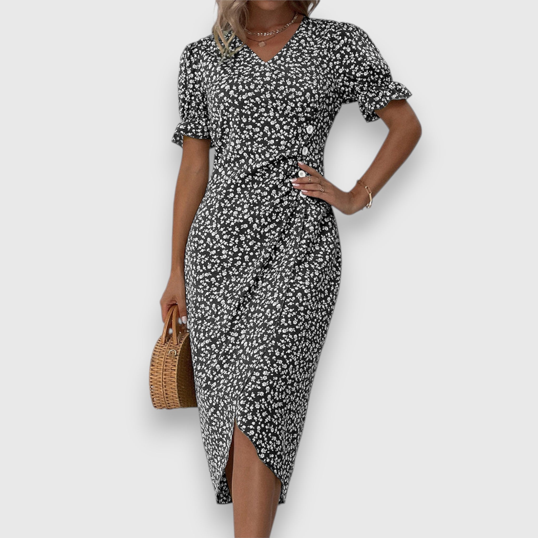 Tessina – Elegantní květinové šaty