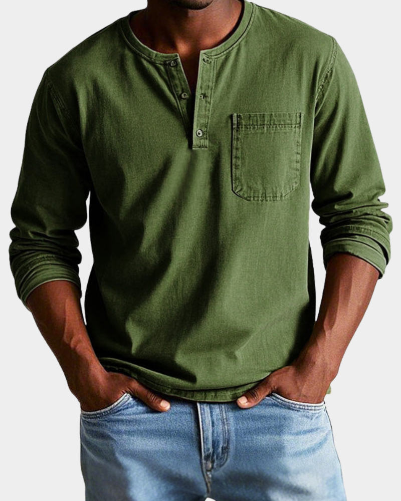 Theodore | Klasická vintage košile s dlouhým rukávem