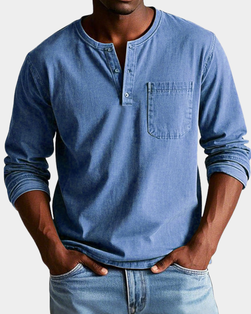 Theodore | Klasická vintage košile s dlouhým rukávem