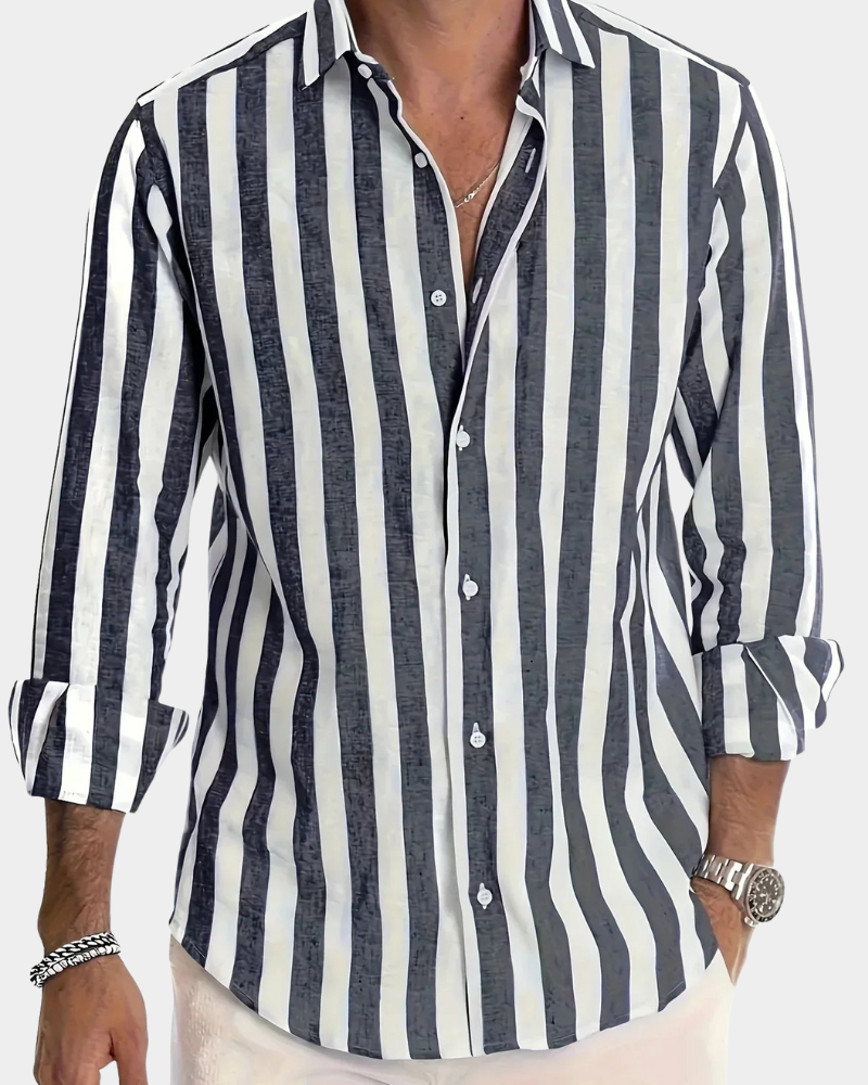 Glenn | Klasická pruhovaná letní košile
