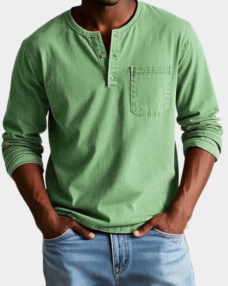 Theodore | Klasická vintage košile s dlouhým rukávem