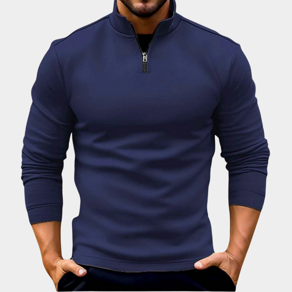 Karl | Prémiový pulovr s čtvrtinovým zipem