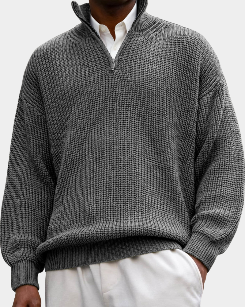 Julius | Texturovaná polo košile s dlouhým rukávem