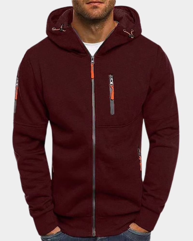 Mordane | Jednoduchá mikina s kapucí na zip