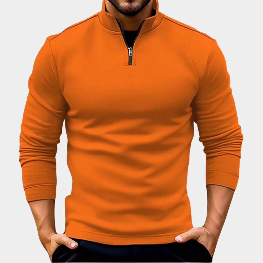 Karl | Prémiový pulovr s čtvrtinovým zipem