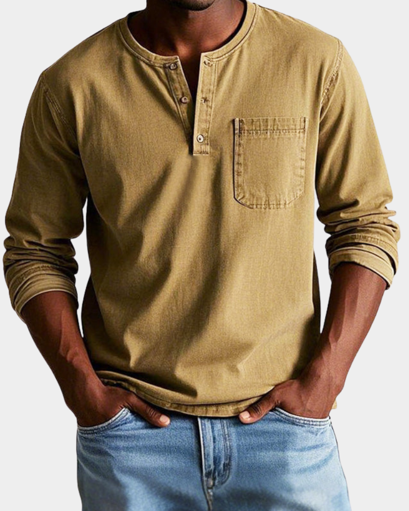 Theodore | Klasická vintage košile s dlouhým rukávem