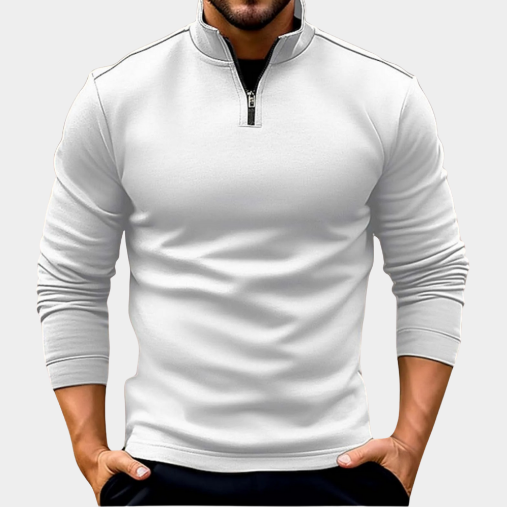 Karl | Prémiový pulovr s čtvrtinovým zipem