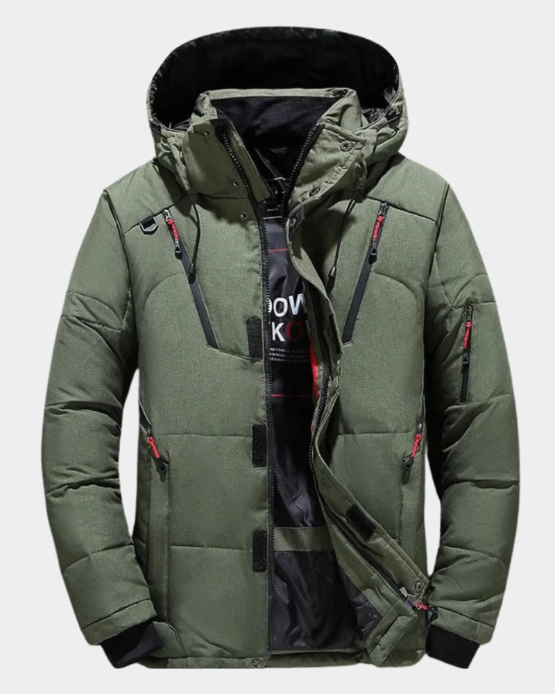 Elio | Klasická péřová bunda s kapucí