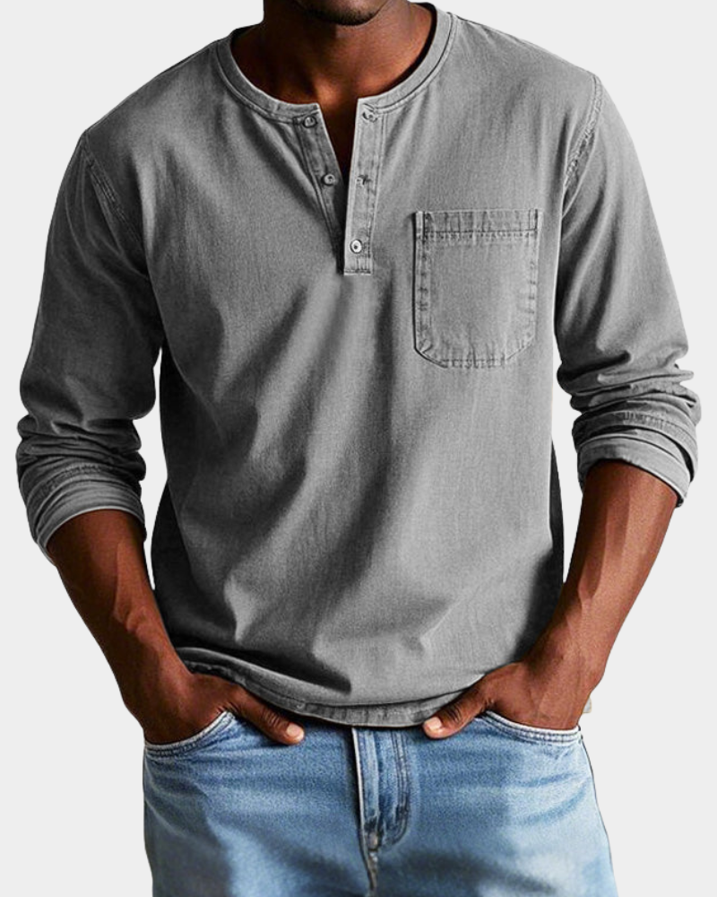 Theodore | Klasická vintage košile s dlouhým rukávem