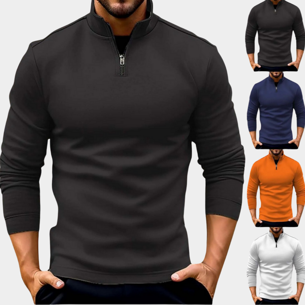 Karl | Prémiový pulovr s čtvrtinovým zipem