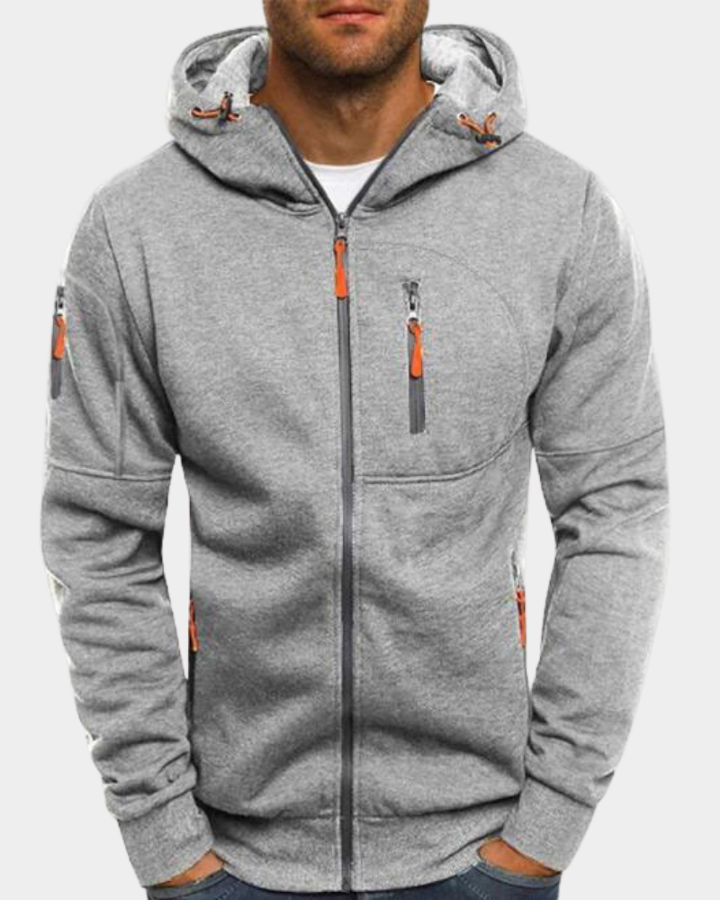 Mordane | Jednoduchá mikina s kapucí na zip