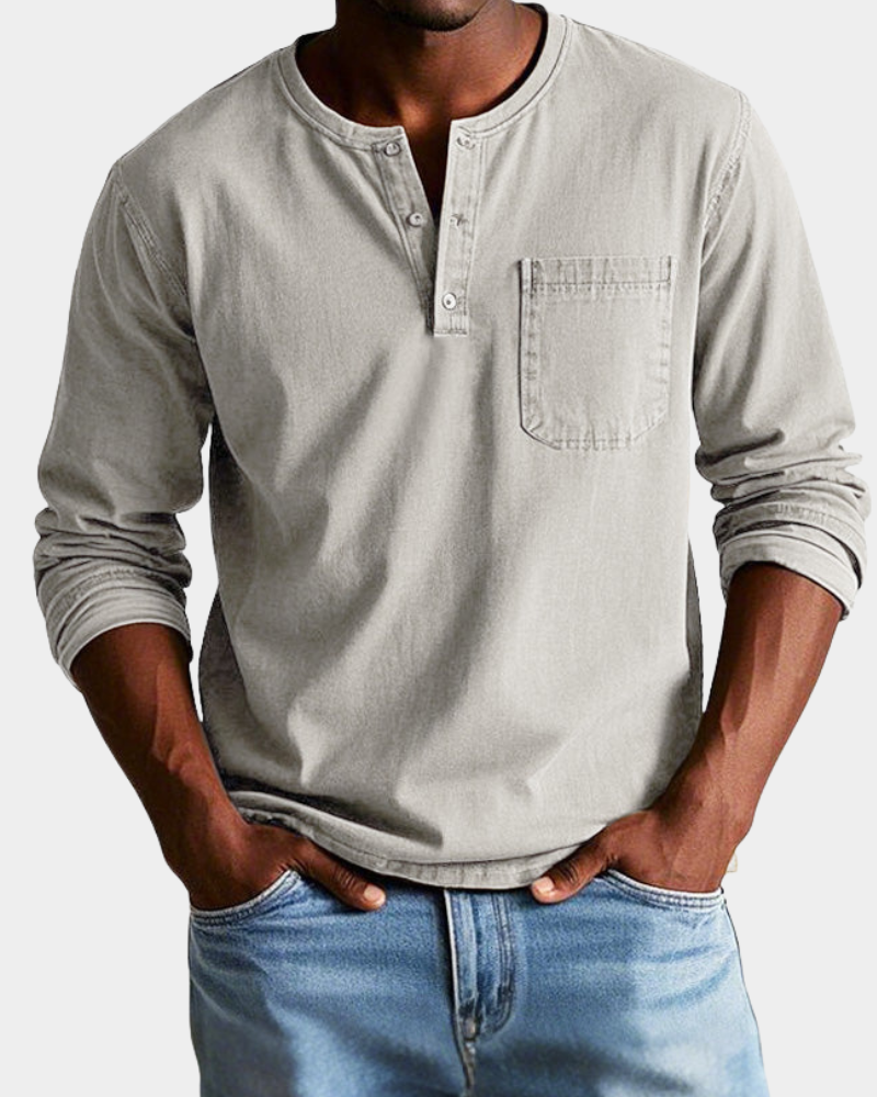 Theodore | Klasická vintage košile s dlouhým rukávem