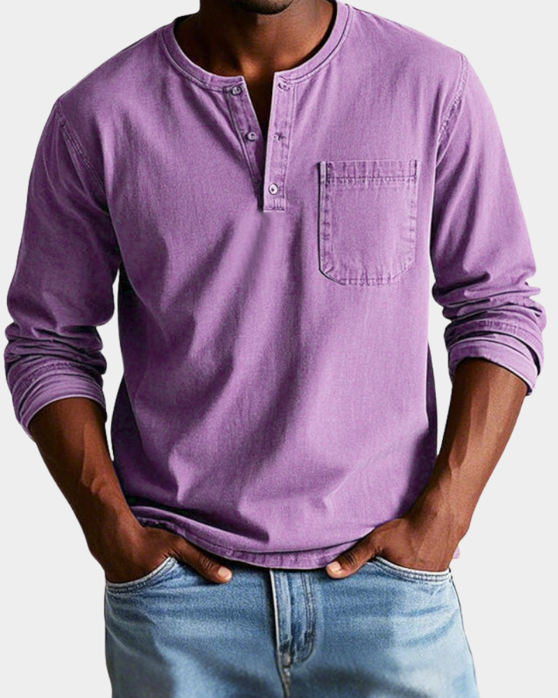 Theodore | Klasická vintage košile s dlouhým rukávem