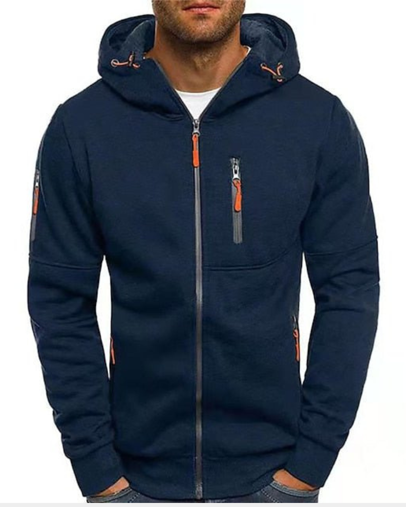 Mordane | Jednoduchá mikina s kapucí na zip