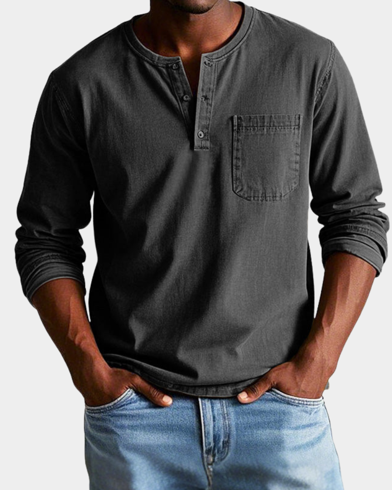 Theodore | Klasická vintage košile s dlouhým rukávem