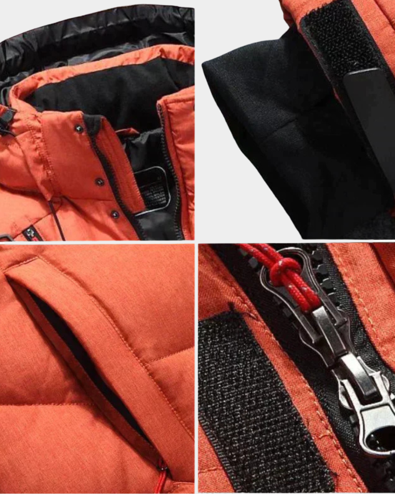 Elio | Klasická péřová bunda s kapucí