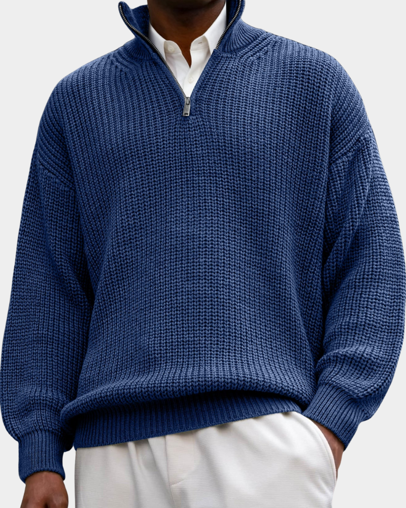 Julius | Texturovaná polo košile s dlouhým rukávem