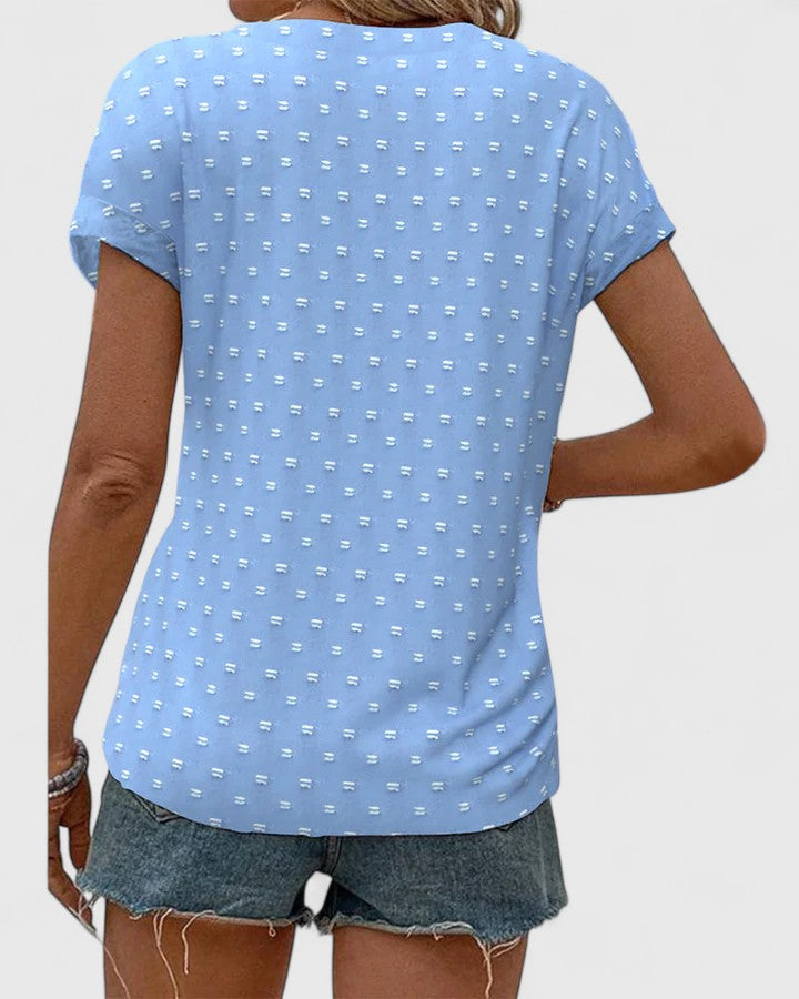 Miles | Pohodlná V-krční košile