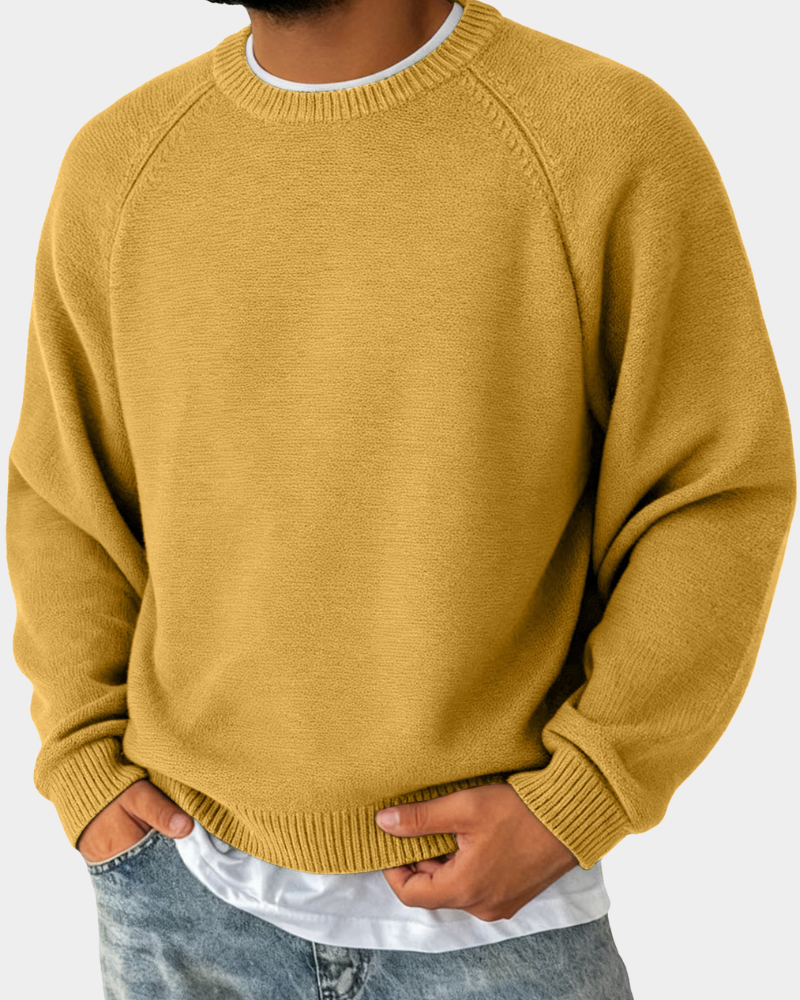 Evander | Jednoduchý svetr s kulatým výstřihem