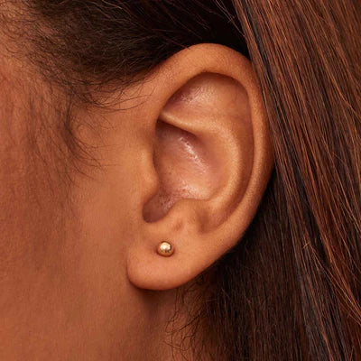 Soravelle | Kulaté náušnice 18K zlato