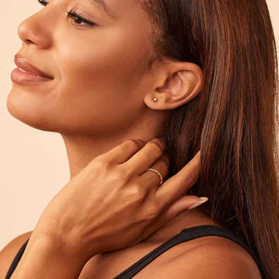 Soravelle | Kulaté náušnice 18K zlato