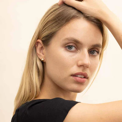 Soravelle | Kulaté náušnice 18K zlato