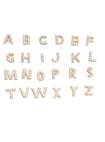 Mikhaela | Náušnice se písmeny 18k zlato