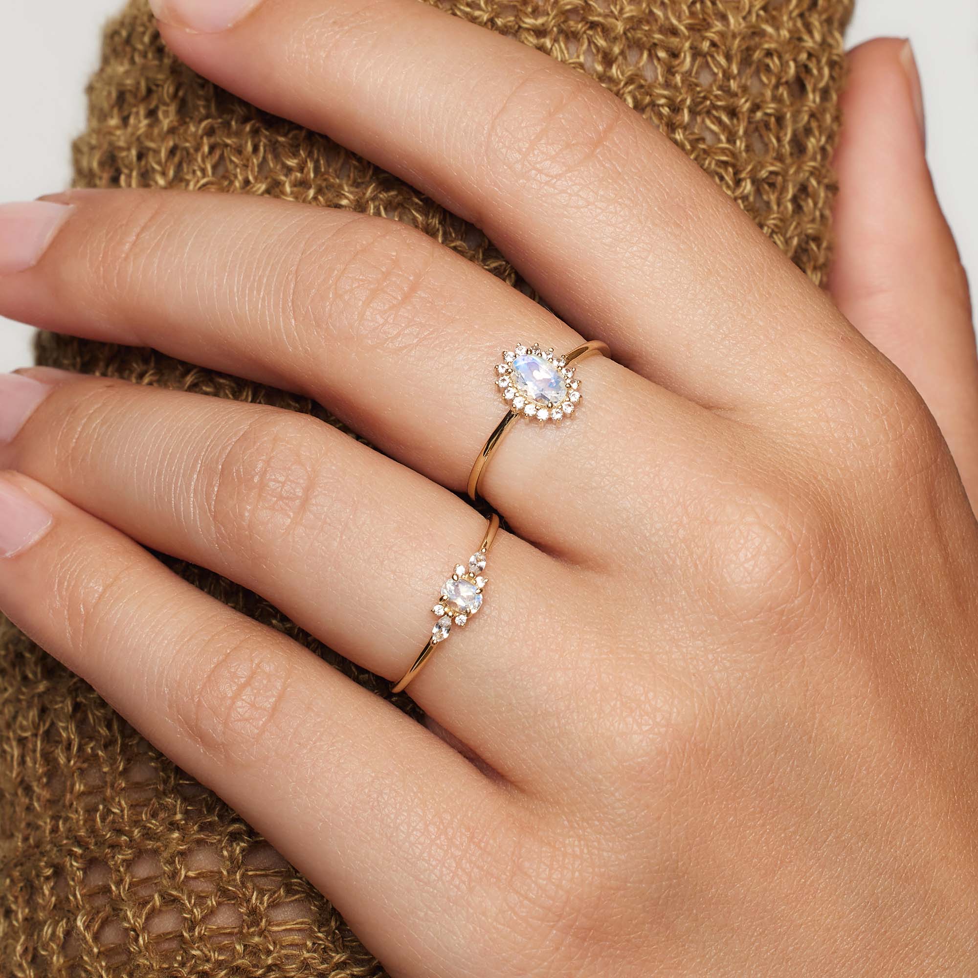 Lioravelle | Fialový diamantový prsten 18k zlato