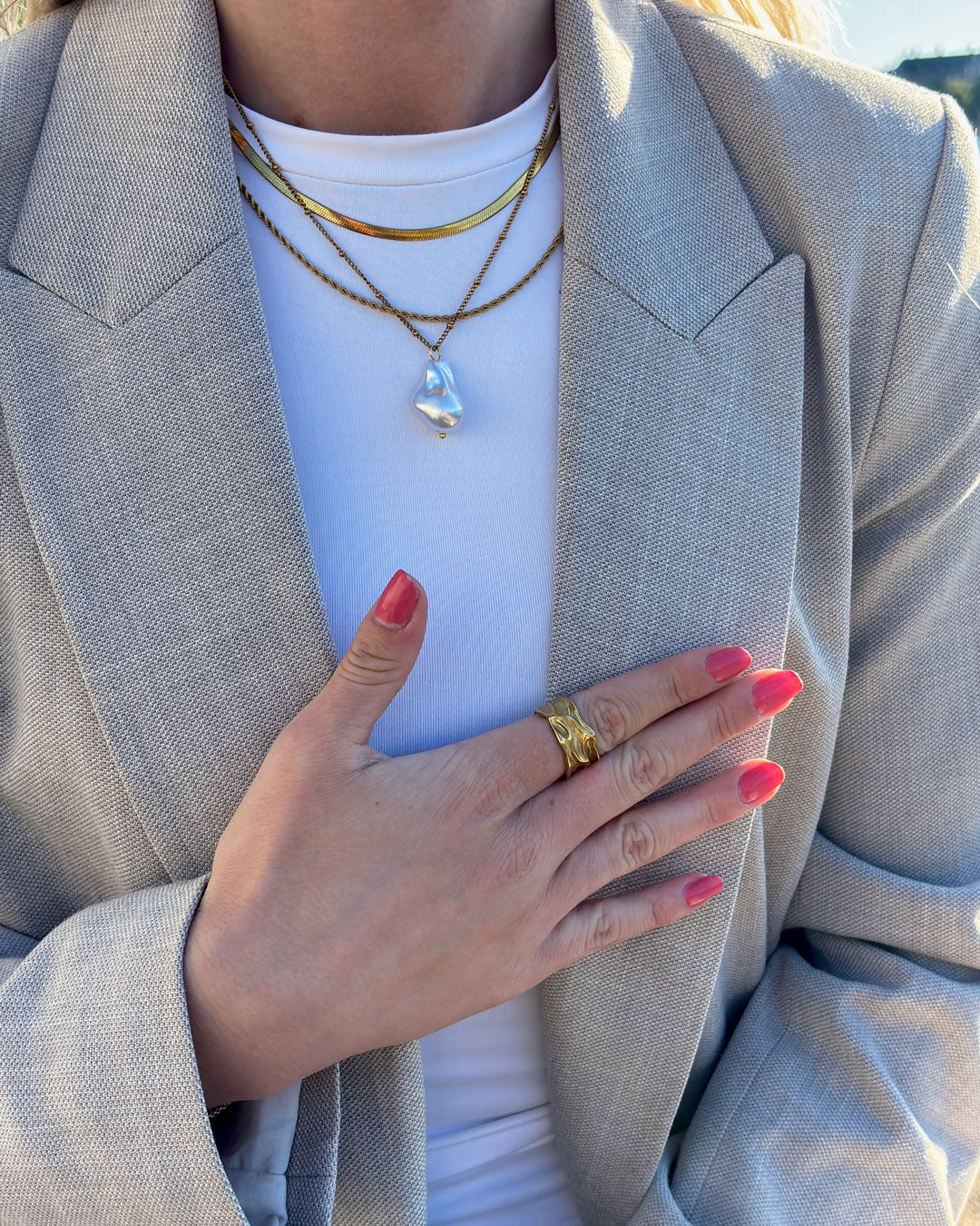 Jaylinette | Velký prsten 18K zlato