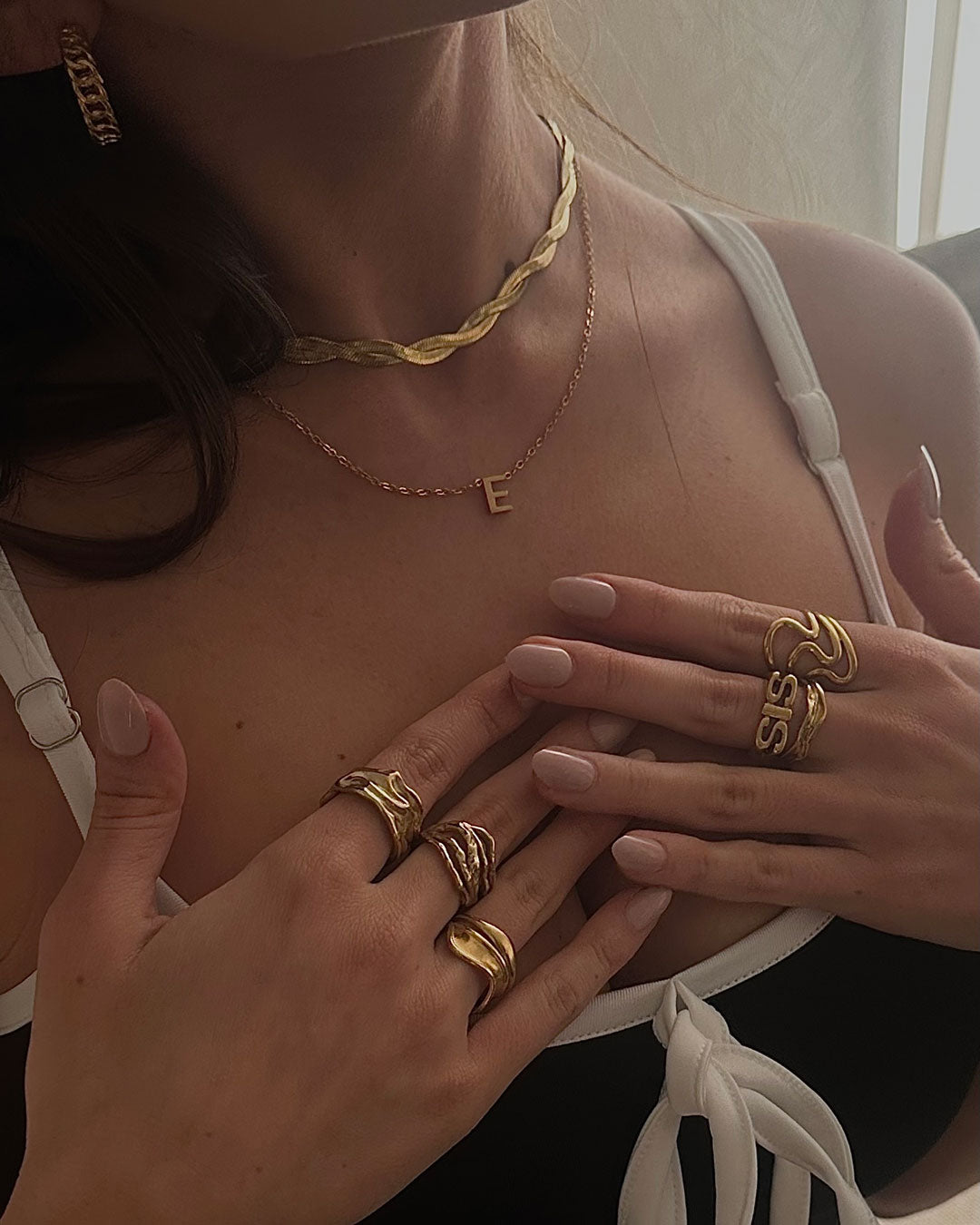 Jaylinette | Velký prsten 18K zlato