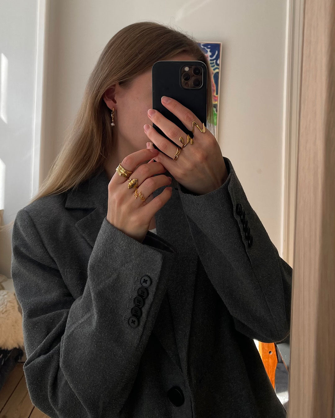 Jaylinette | Velký prsten 18K zlato