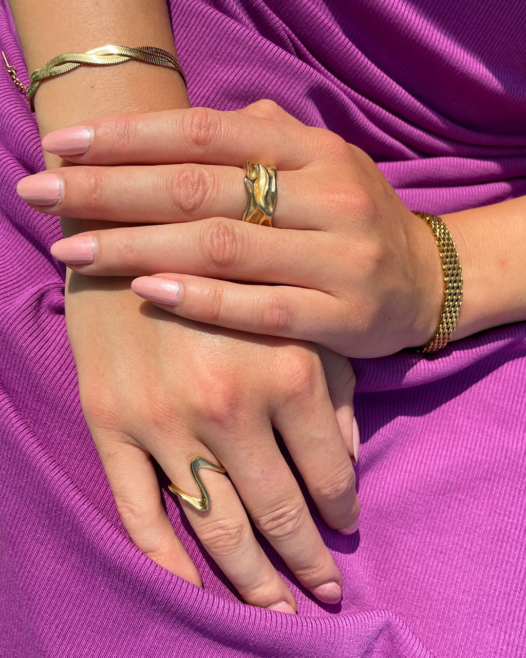 Jaylinette | Velký prsten 18K zlato