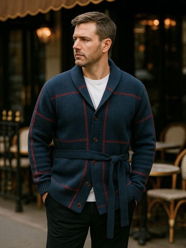 Rom™ | Pletený kabát s páskem