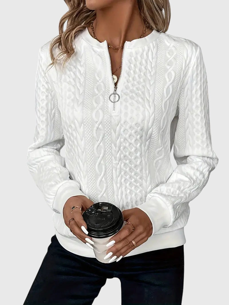 Nora™ | Svetřík s zipem