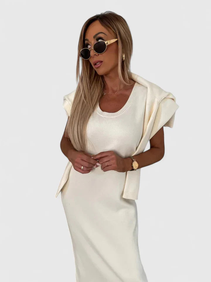 Chrystahl | Elegantní šaty a svetr s vysokým límcem