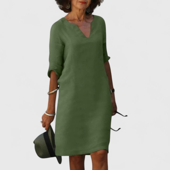 Taylor | Pohodlné šaty s V výstřihem