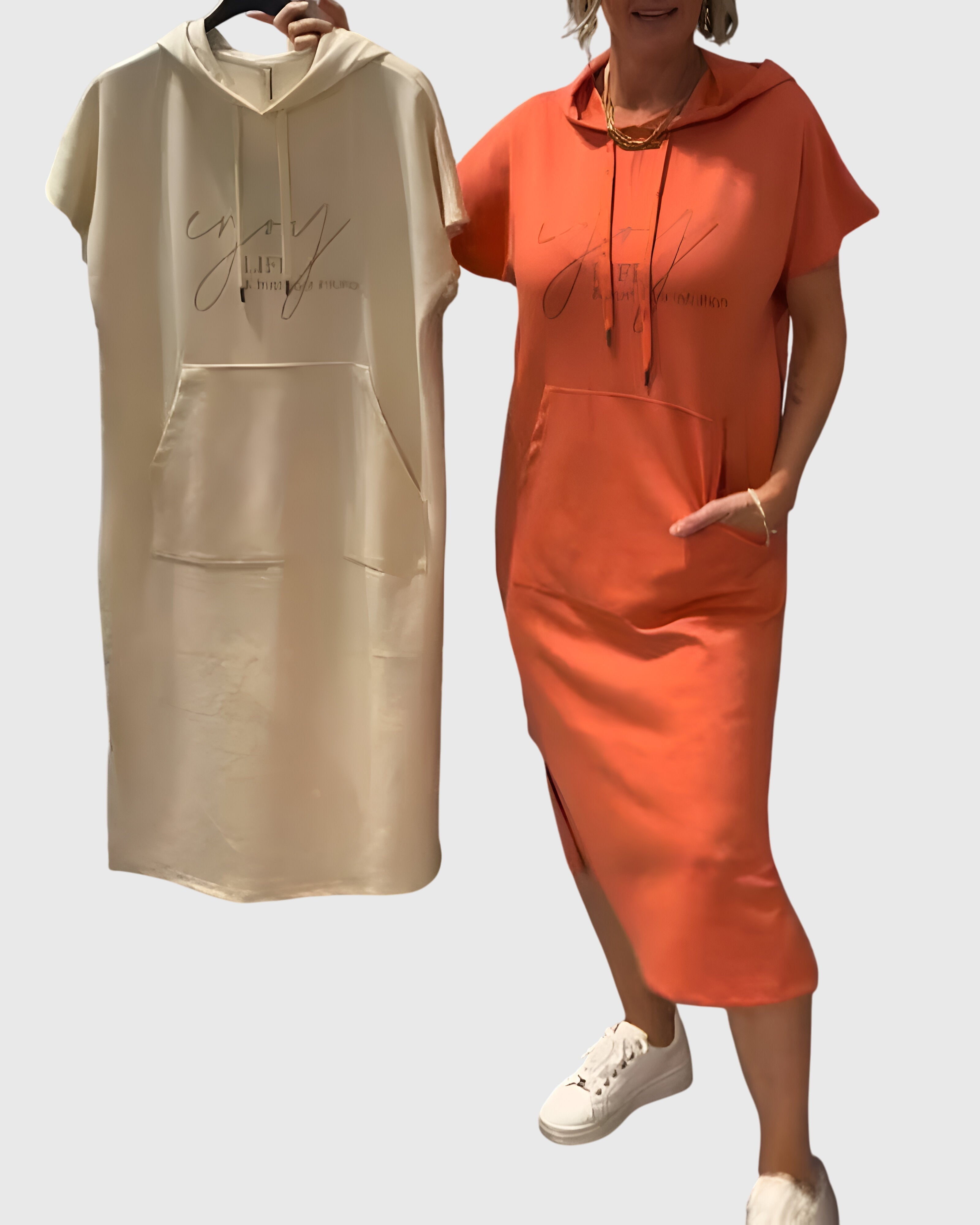 Marlowe™ | Casual Šaty s Kapucí