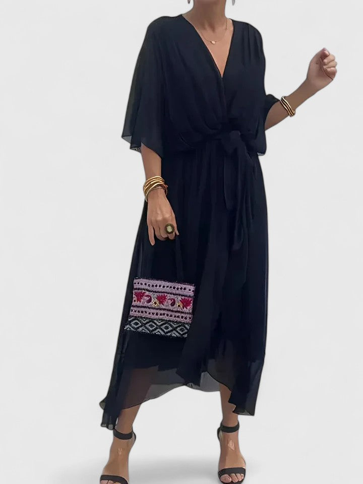 Nada | Elegantní šaty s V výstřihem